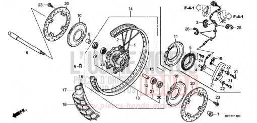 ROUE AVANT XL700VA de 2010